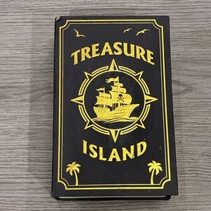 Book Safe With No Key Title Treasure Island 4.5x7 Inches - Needs New Key